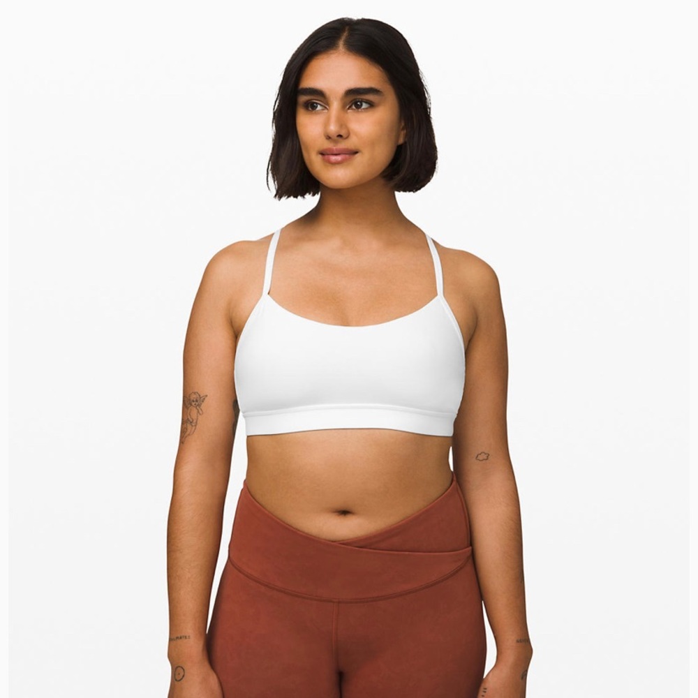 Lululemon Flow Y Bra Nulu Size 4 White